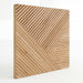 3D Geometric Pattern Wooden Panels - Brown - View 6