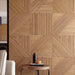 3D Geometric Pattern Wooden Panels - Brown - View 1