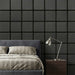 Acoustic Rectangle Wood Wall Panels in Grey Oak — view 2