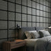Acoustic Rectangle Wood Wall Panels in Smoked Oak — view 1