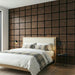 Acoustic Rectangle Wood Wall Panels in Walnut — view 2