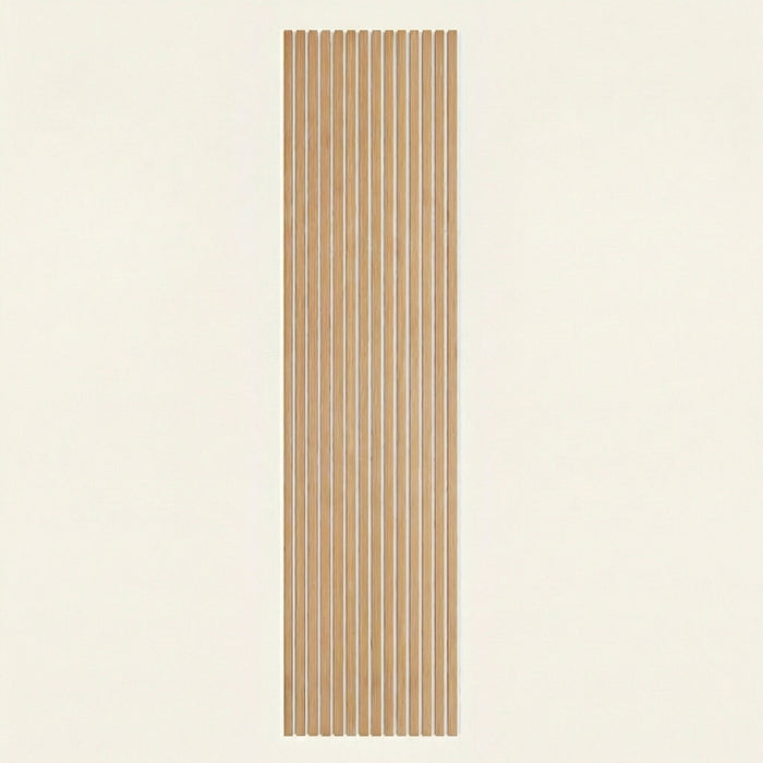 American Acoustic Slat White Felt Wood Wall Panels - Oak - View 5