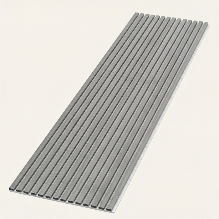 American Acoustic Slat White Felt Wood Wall Panels - Oak - View 25