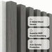 American Acoustic Slat White Felt Wood Wall Panels - Oak - View 28