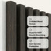 American Acoustic Slat White Felt Wood Wall Panels - Oak - View 35