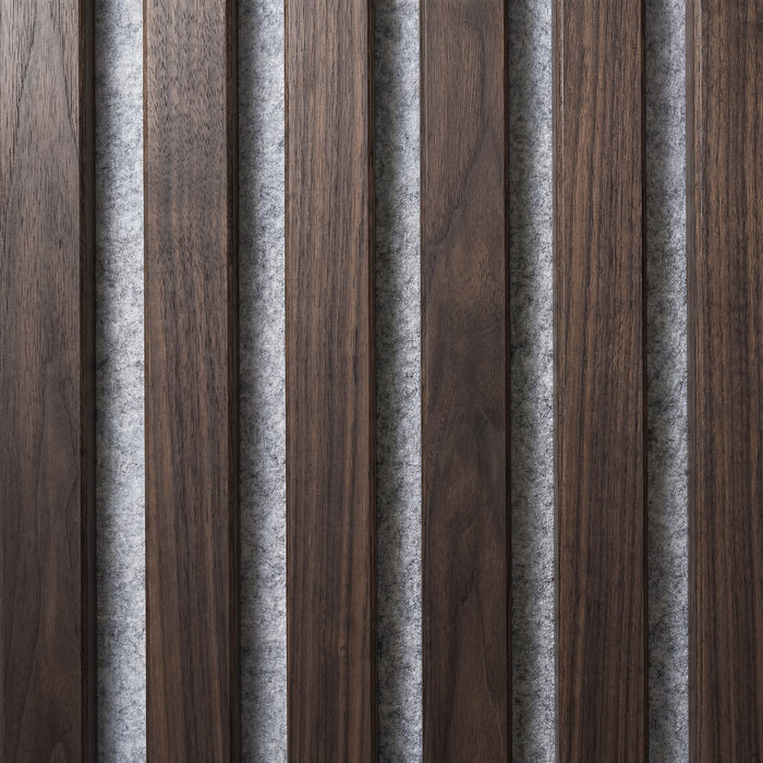 American Acoustic Slat White Felt Wood Wall Panels - Oak - View 17