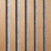 American Acoustic Slat White Felt Wood Wall Panels - Oak - View 3