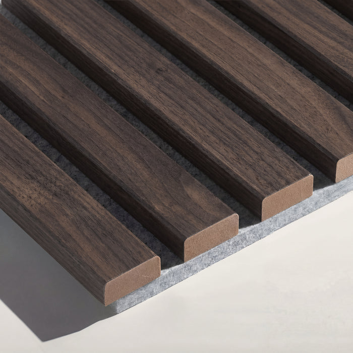 American Acoustic Slat White Felt Wood Wall Panels - Oak - View 16