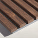 American Acoustic Slat White Felt Wood Wall Panels - Walnut - View 9