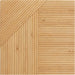 Crossing Lines Solid Wood Wall Panels in Natural Oak — view 5