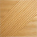 Crossing Lines Solid Wood Wall Panels in Natural Oak — view 4