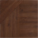 Crossing Lines Solid Wood Wall Panels in Dark Walnut — view 5
