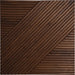Crossing Lines Solid Wood Wall Panels in Dark Walnut — view 4