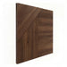 Crossing Lines Solid Wood Wall Panels in Dark Walnut — view 7