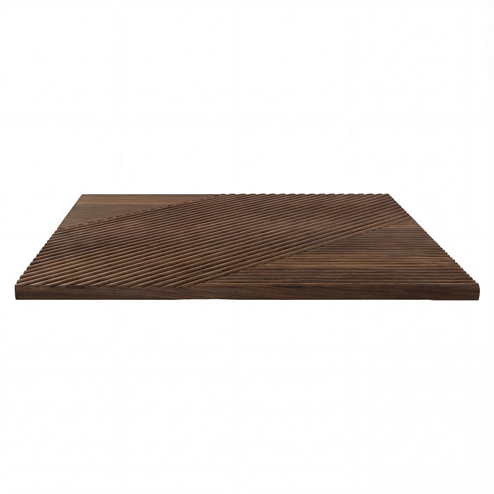 Crossing Lines Solid Wood Wall Panels in Dark Walnut — view 8