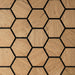 Acoustic Hexagon Wood Wall Panels in Natural Oak — view 2