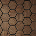 Acoustic Hexagon Wood Wall Panels in Walnut — view 2