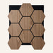 Acoustic Hexagon Wood Wall Panels in Walnut — view 4