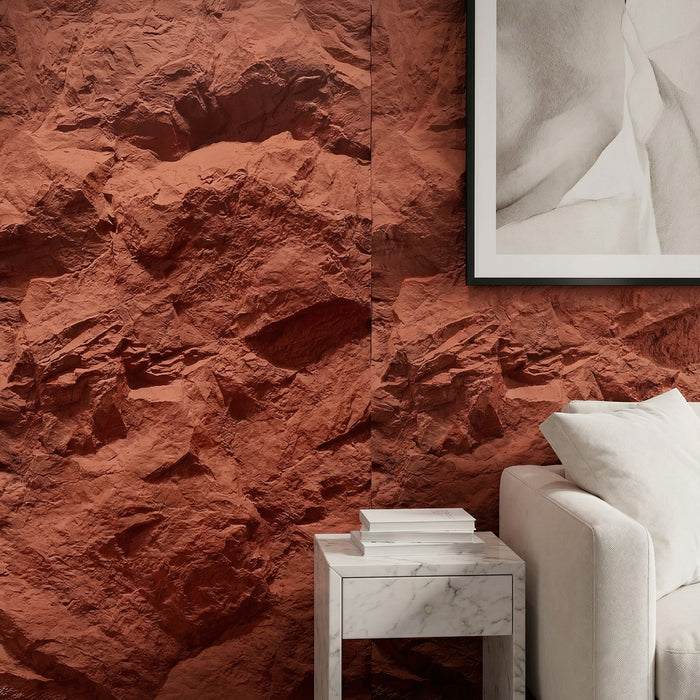 Highland Rock Wall Panel in Maroon Red — view 1