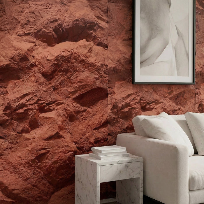 Highland Rock Wall Panel in Maroon Red — view 2