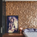 Wood Wall Panel | Solid Wood | Walnut Honey Mosaic.