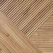 3D Geometric Pattern Wooden Panels - Brown - View 3