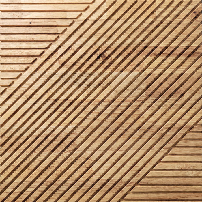 3D Geometric Pattern Wooden Panels - Brown - View 5