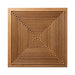 3D Concentric Square Wood Wall Panel in Natural Oak — view 2