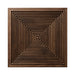 3D Concentric Square Wood Wall Panel - Walnut - View 3
