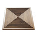 3D Concentric Square Wood Wall Panel - Walnut - View 4