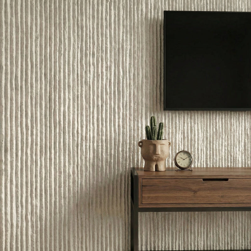 Ridge Rock Wall Panel in Off-White — view 1