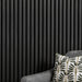 Acoustic Curve Wood Wall Panels in Smoked Oak — view 1