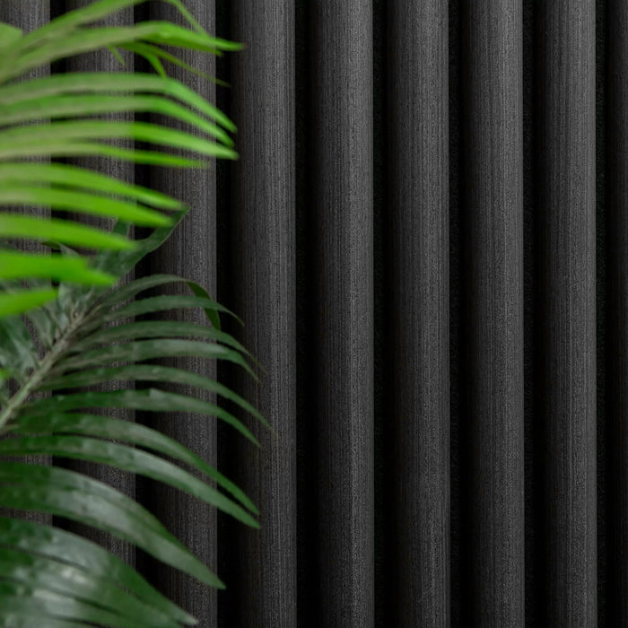 Acoustic Curve Wood Wall Panels in Smoked Oak — view 2