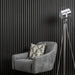 Acoustic Curve Wood Wall Panels in Smoked Oak — view 3