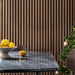 Acoustic Slat Wood Wall Panels in Walnut — view 1