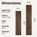 Acoustic Slat Wood Wall Panels in Walnut — view 6