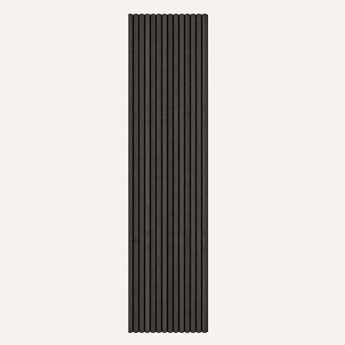 Acoustic Slat Wood Wall Panels in Smoked Oak — view 5