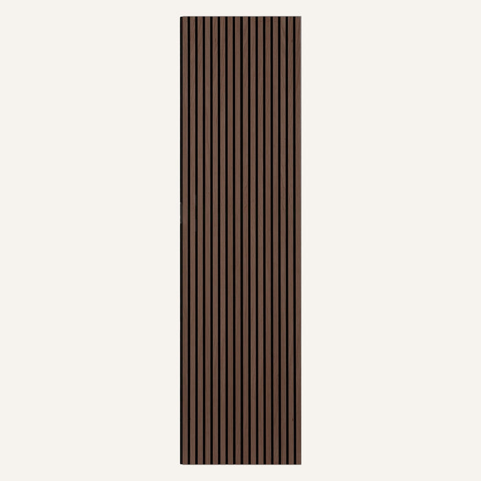 Acoustic Slat Wood Wall Panels in Walnut — view 5