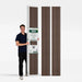 Acoustic Slat Wood Wall Panels in Walnut — view 8