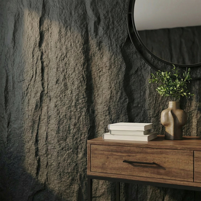 Stone Rock Wall Panel - Dark - View 2