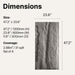 Panel dimensions diagram — Stone Rock Wall Panel in Dark Grey