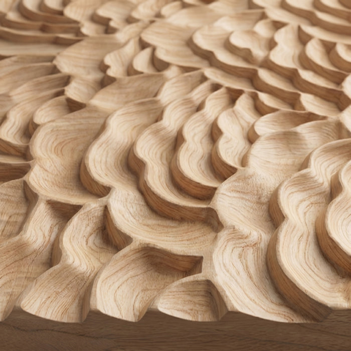 Textured Solid Wood Panel Cloud | GroovePanel®