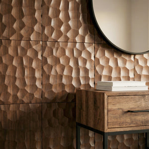 Textured Solid Wood Panel Honeycomb | GroovePanel®