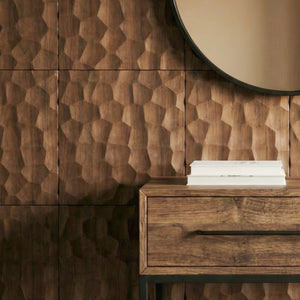 Textured Solid Wood Panel Honeycomb | GroovePanel®