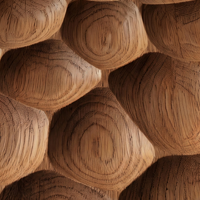 Textured Solid Wood Panel Honeycomb | GroovePanel®