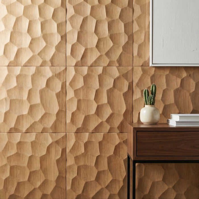 Textured Solid Wood Panel Honeycomb | GroovePanel®