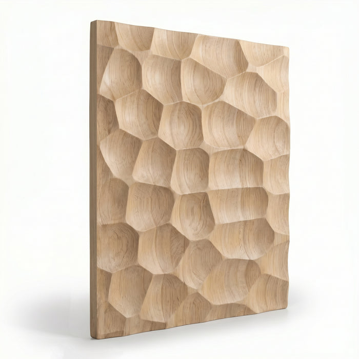 Textured Solid Wood Panel Honeycomb | GroovePanel®
