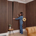 Acoustic Slat Wood Wall Panels in Classic Oak — view 9