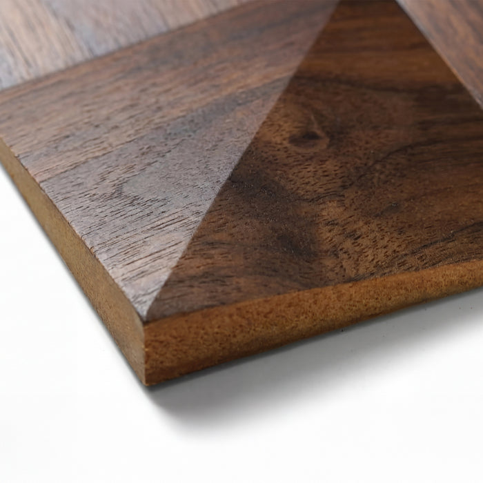 Walnut Triangle Solid Wood Wall Panels - View 6