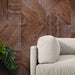 textured acoustic wood panels in home theater design